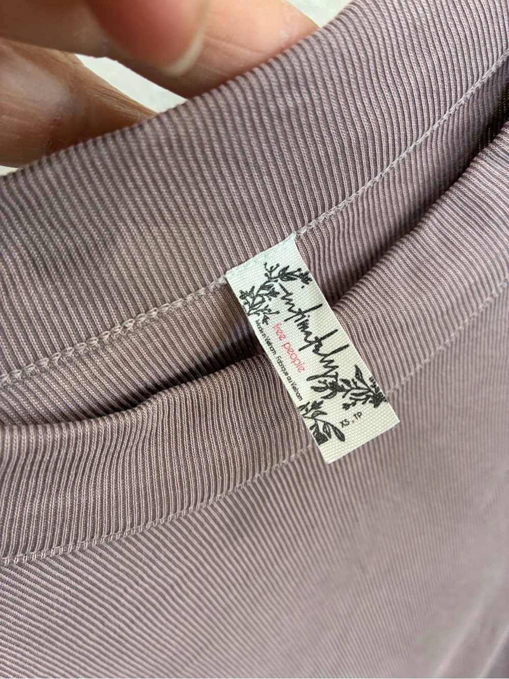Free People Talk To Me Ribbed Top XS - Picture 5 of 7